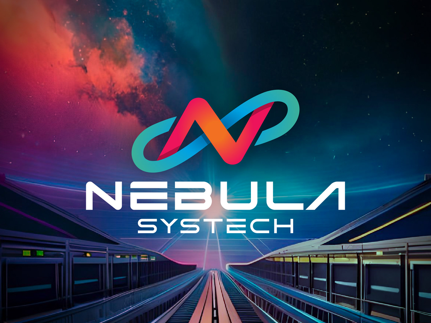 nebula logo identity Logo Design visual identity tech cybersecurity brand identity Systech