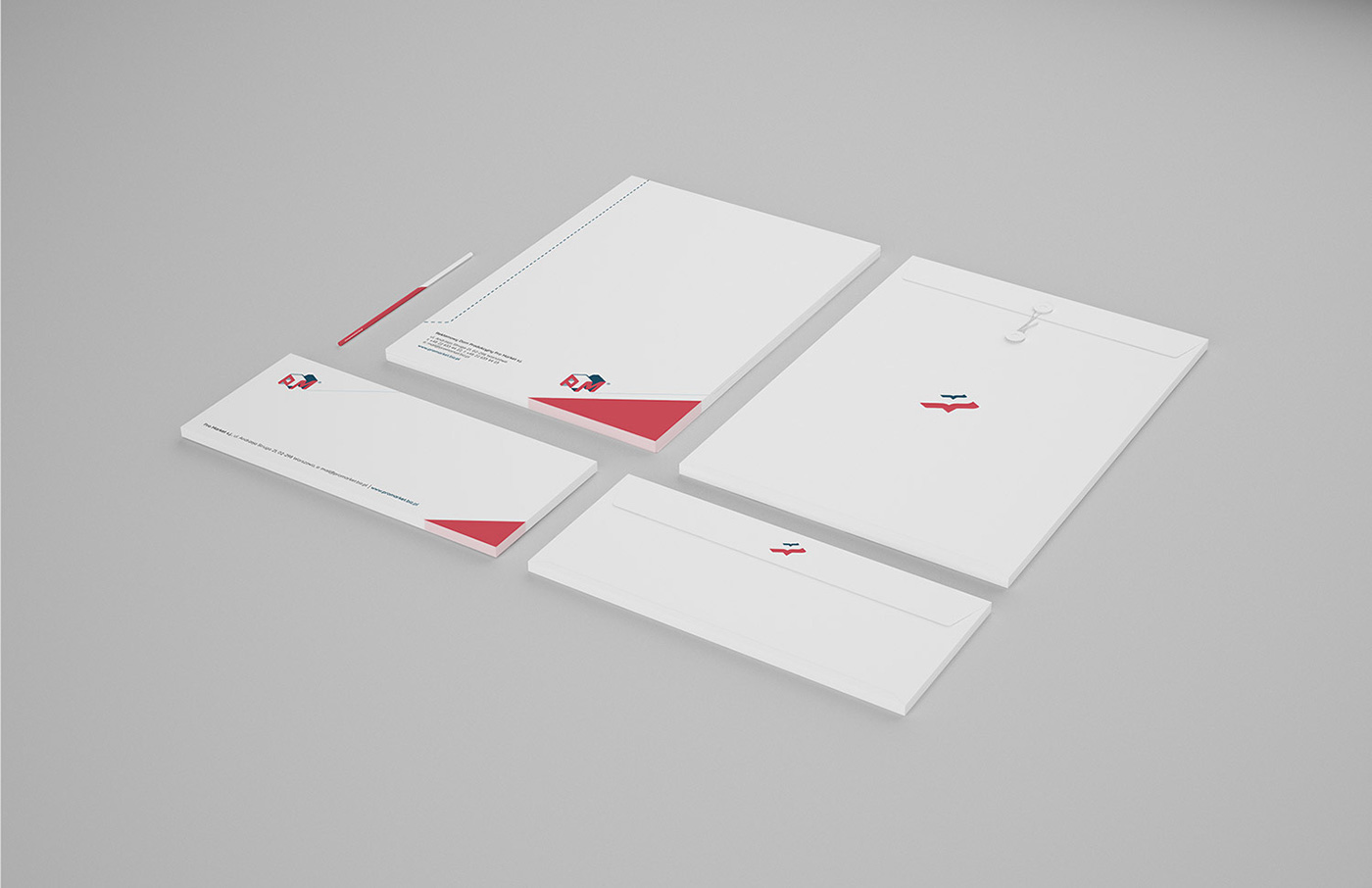 promarket kaboomdesign leaflet folder cards paper logo Website brochure