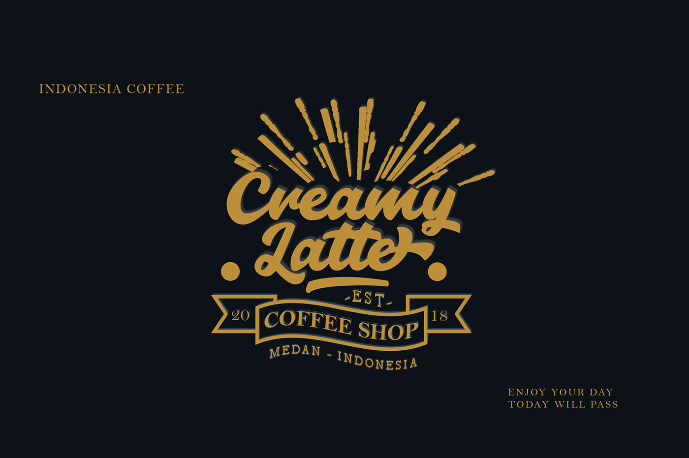 Script branding  Typeface Coffee font modern Logotype shop