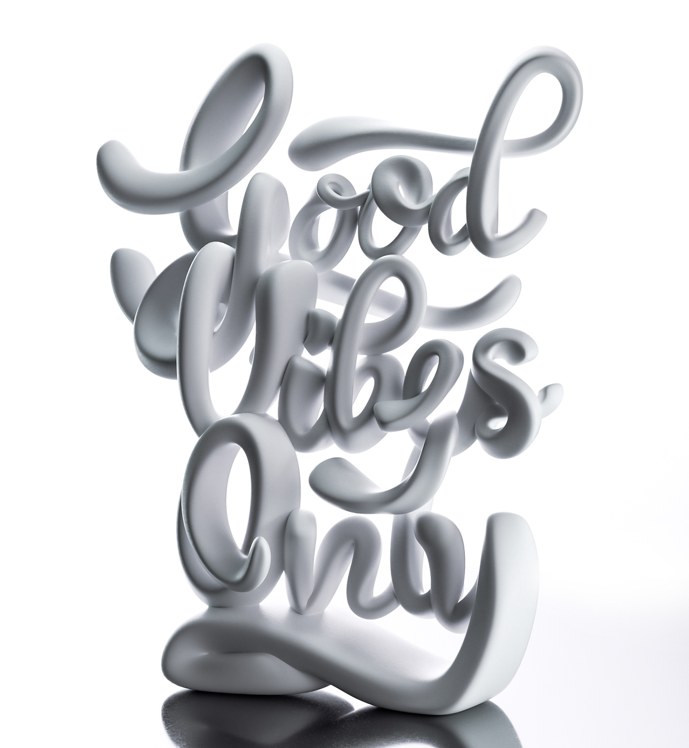 3d printing 3D type sculpture CG typography   lettering print Calligraphy   3d print