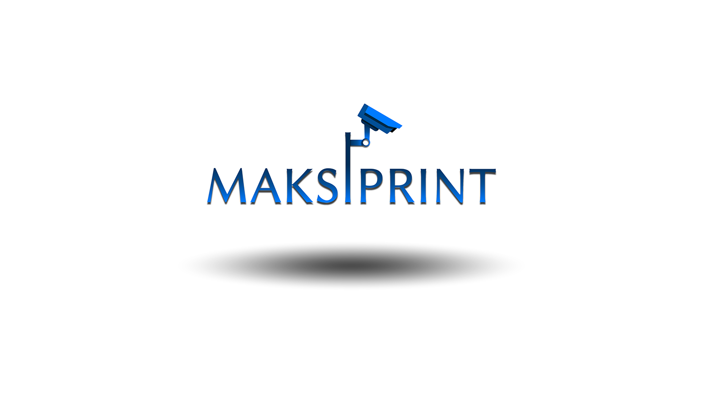 Logo Design branding  maksiprint CCTV