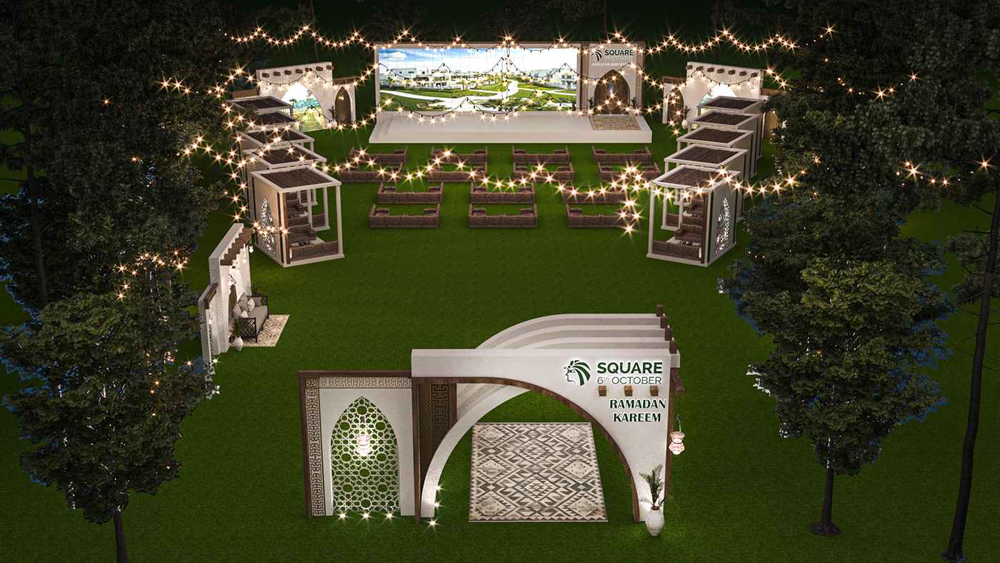 Event 3D design ramadan 3ds max Outdoor islamic