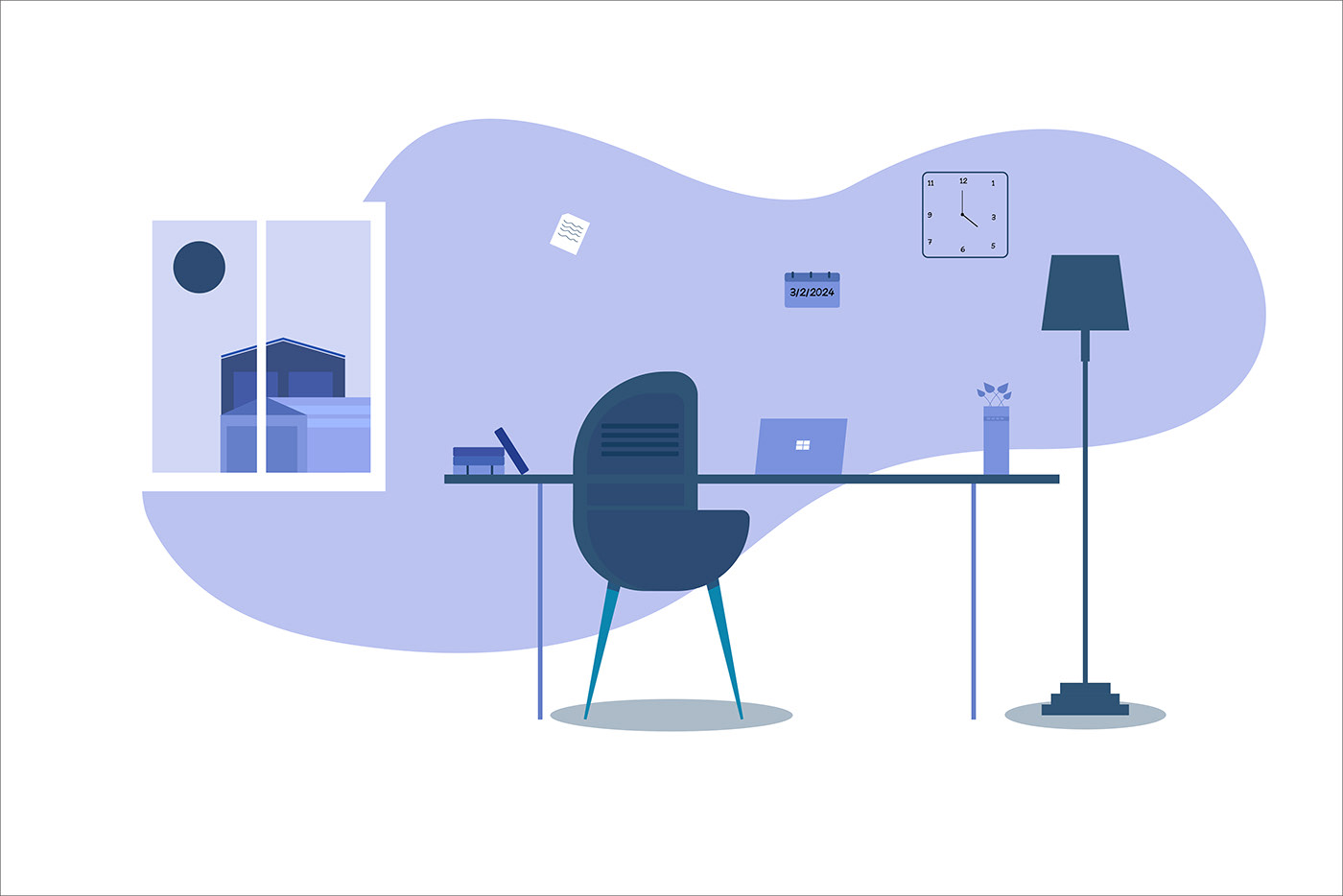 Office Office Design office furniture design 2D art chairdesign concept artwork Graphic Designer brand identity