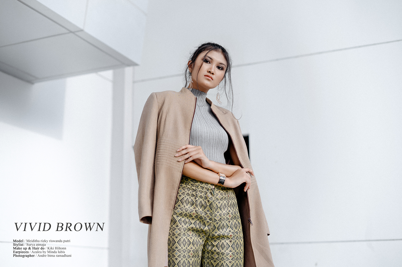 KfW kaltim fashion week surya atmaja stylish designer collage typography   Minimalism vivid brown