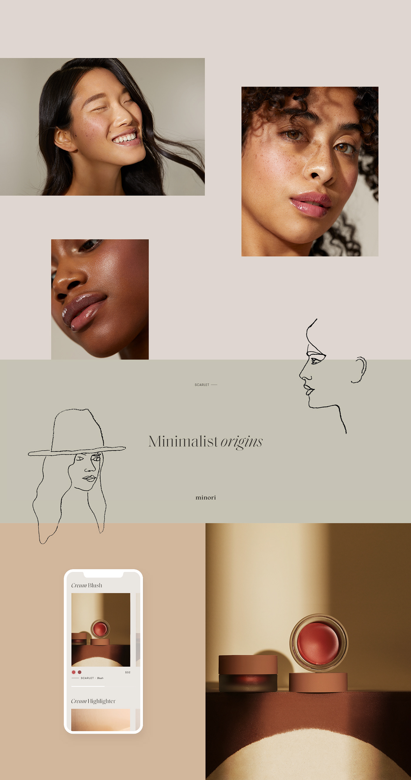 beauty brand identity branding  graphic design  Logo Design minimal Packaging Photography  visual identity woman