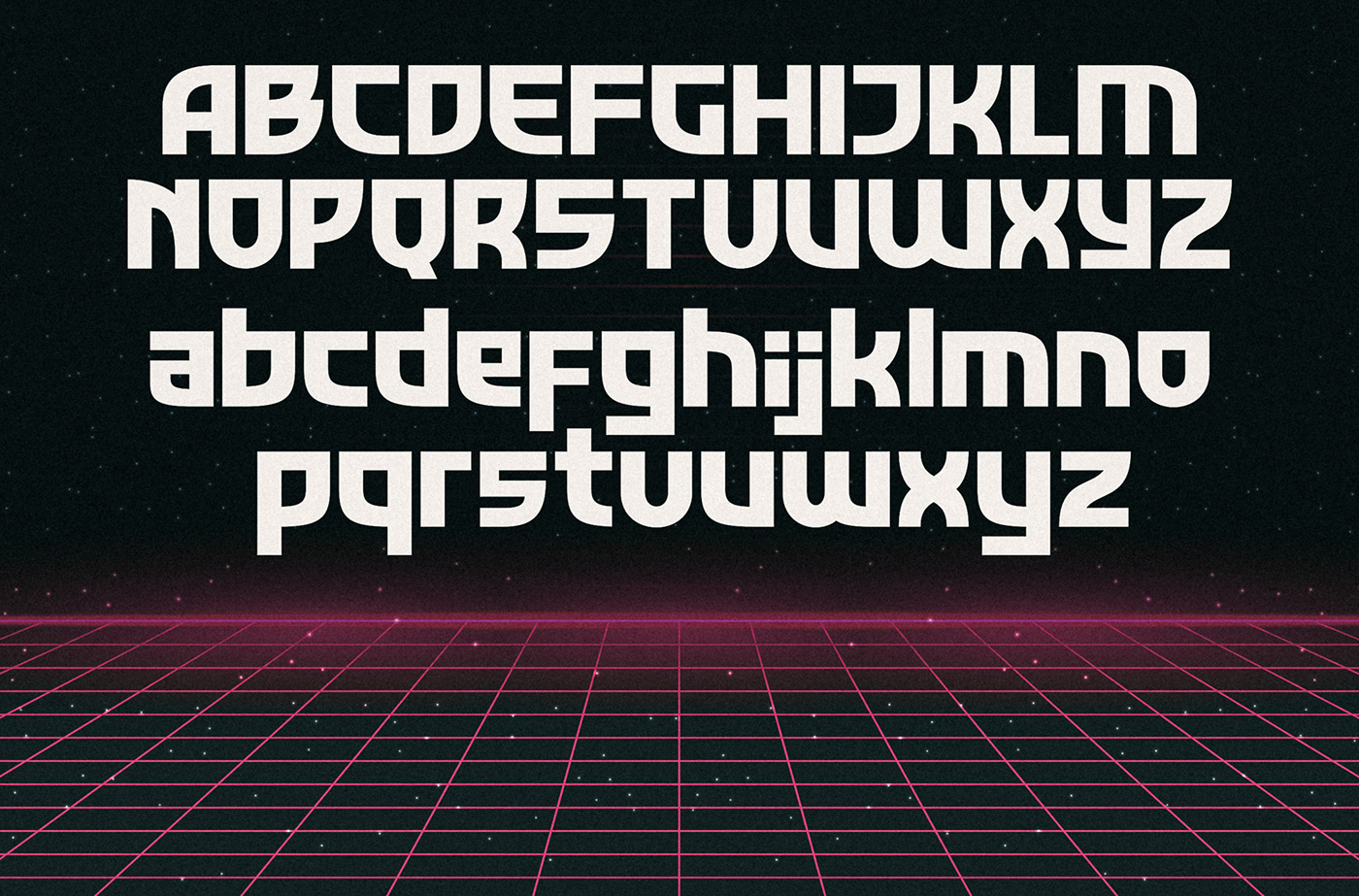bold chrome Display fonts futuristic Retro Synthwave Typeface typography   vaporwave