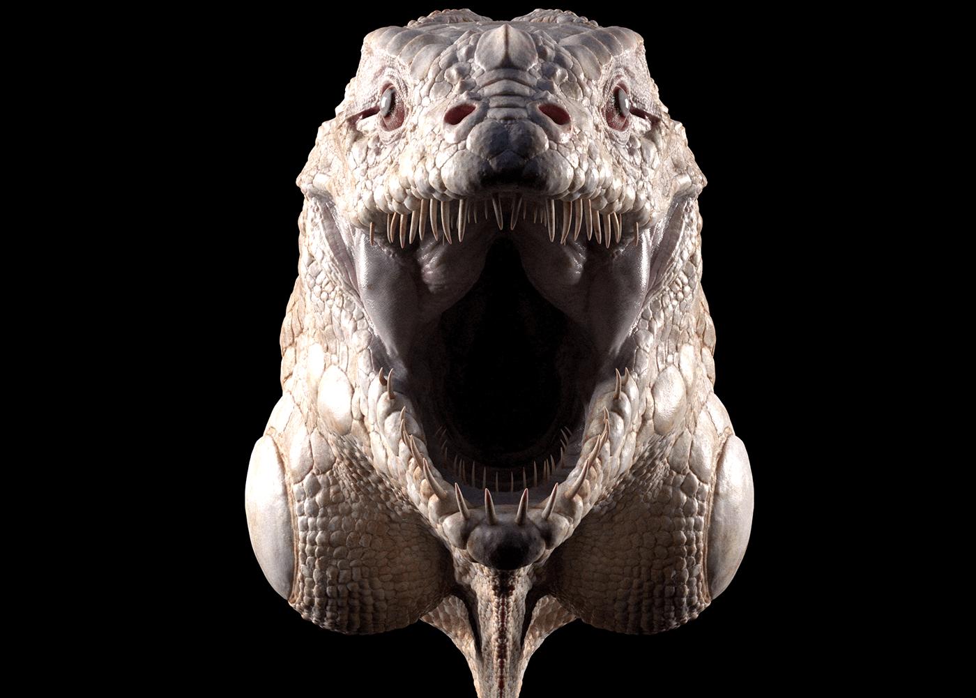 3d modeling 3D Texturing albino animal creature creaturedesign crocodile design iguana reptile