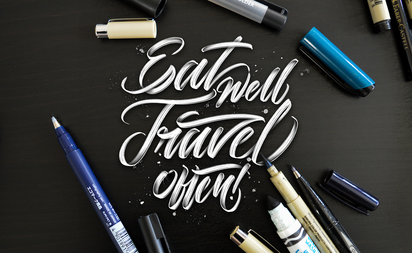 3D lettering 3D typography Calligraphy   Handlettering handmade lettering letters photoshop type typography  