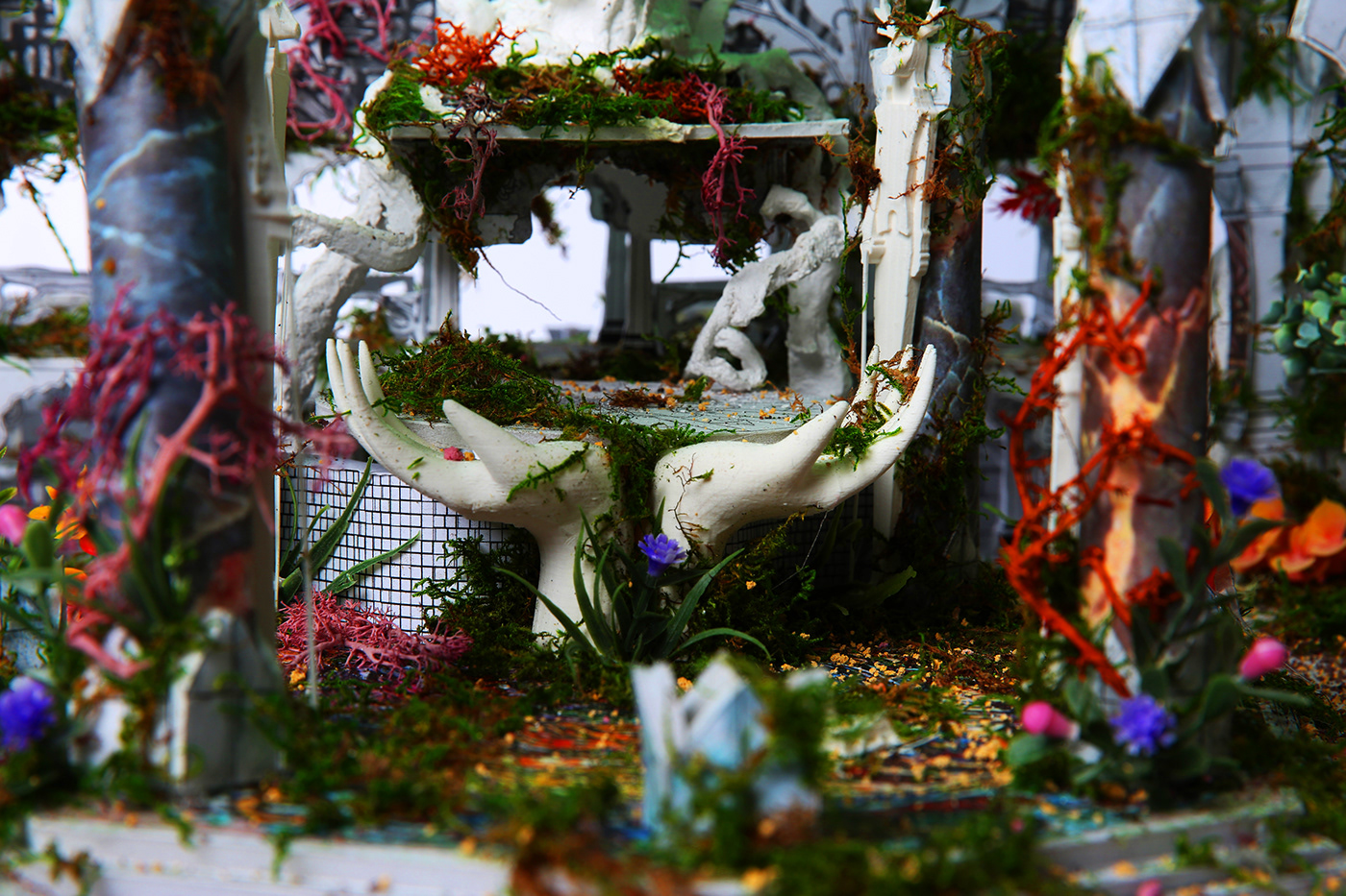 fantasy Film   set design  The Abarat Clive Barker Overgrown Vegetation palace Model Making concept design