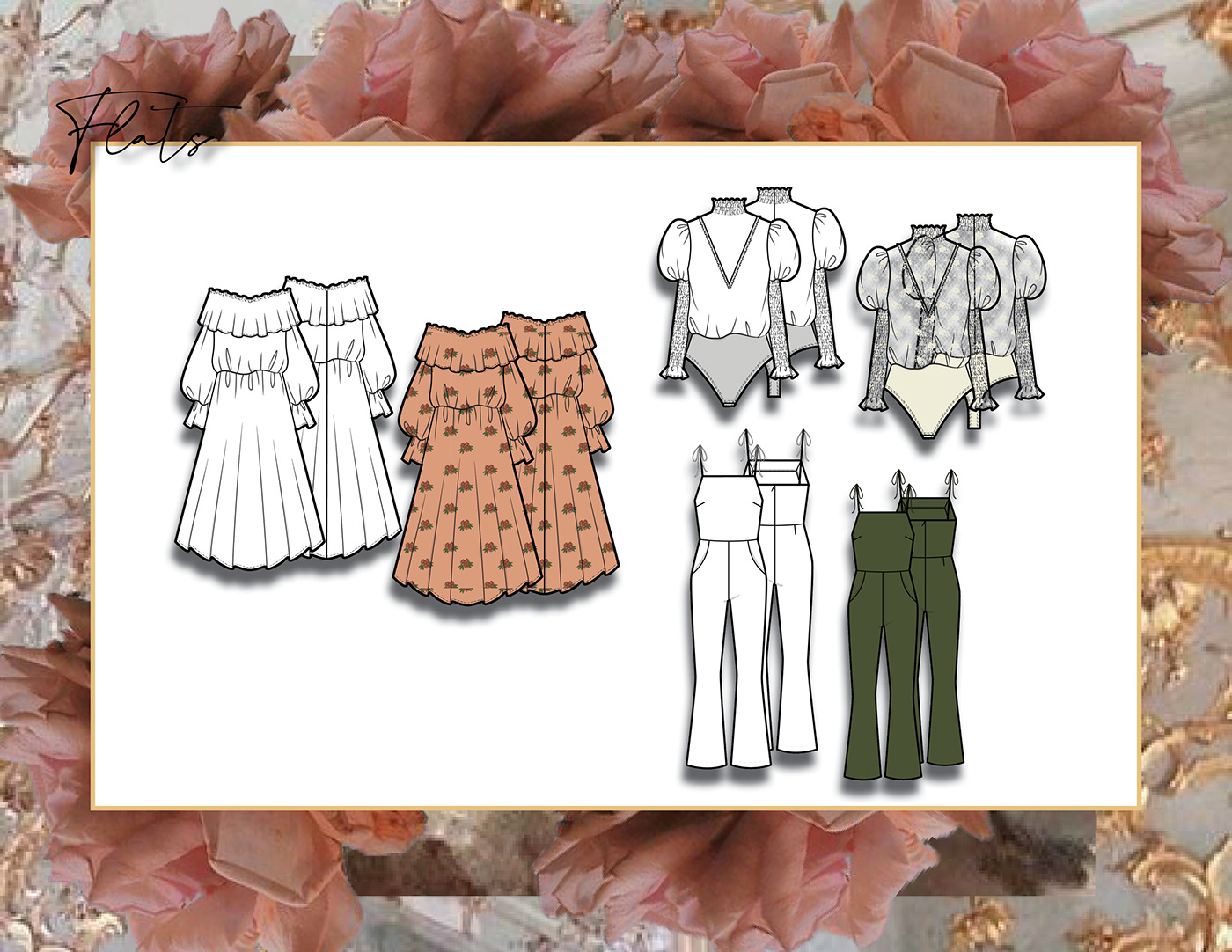 CAD Sketching fashion design fashion sketching layouts prints styling 