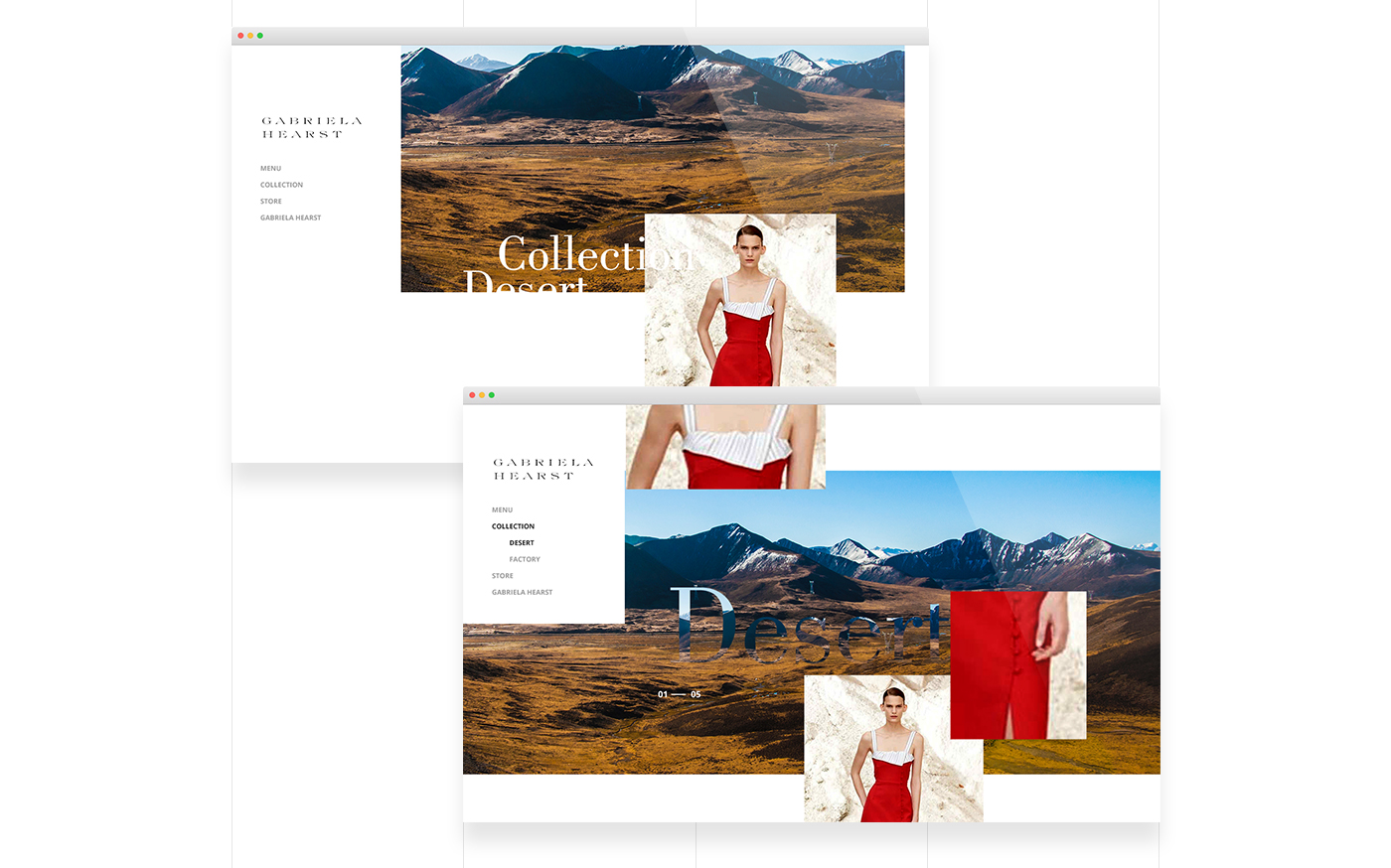 Webdesign ux UI Fashion  luxe diptych