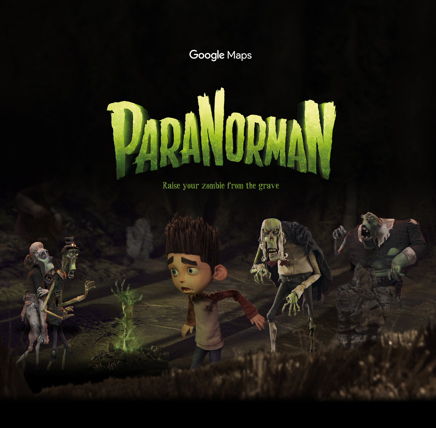 zombie walking dead paranorman Universal Pictures LAIKA animation  google map google facebook