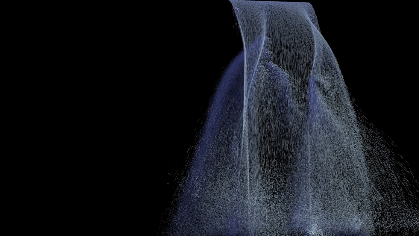 waterwall particle kratatoa Autodesk 3dmax 3D fx visual effect enviroment