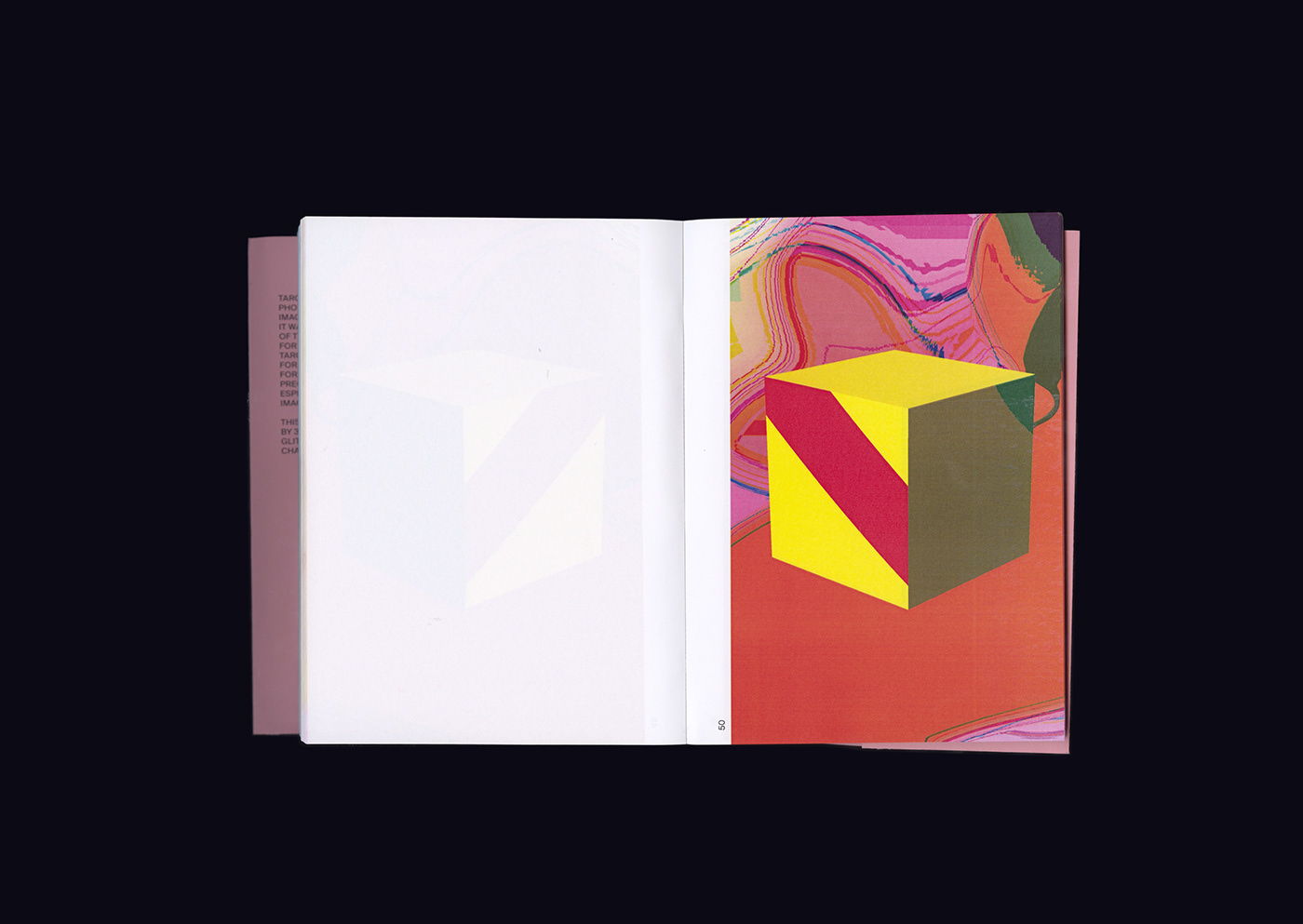 programming  book Bookbinding Glitch art book Flip book graphic shapes colours glitch art