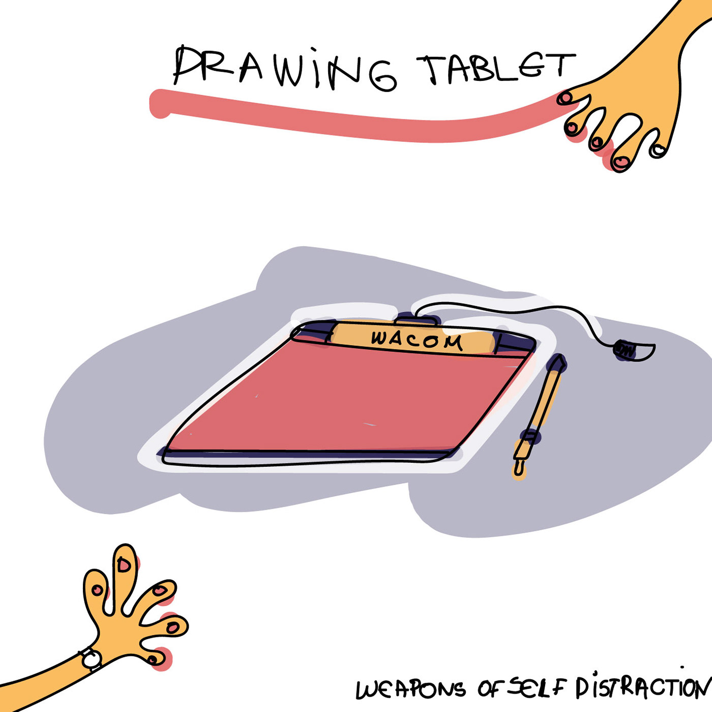 ILLUSTRATION  cartoon distraction vector design