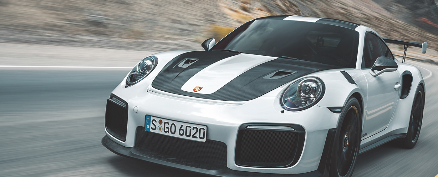 3D automotive   CGI gt2rs motion Photography  Porsche realistic retouching  supercar