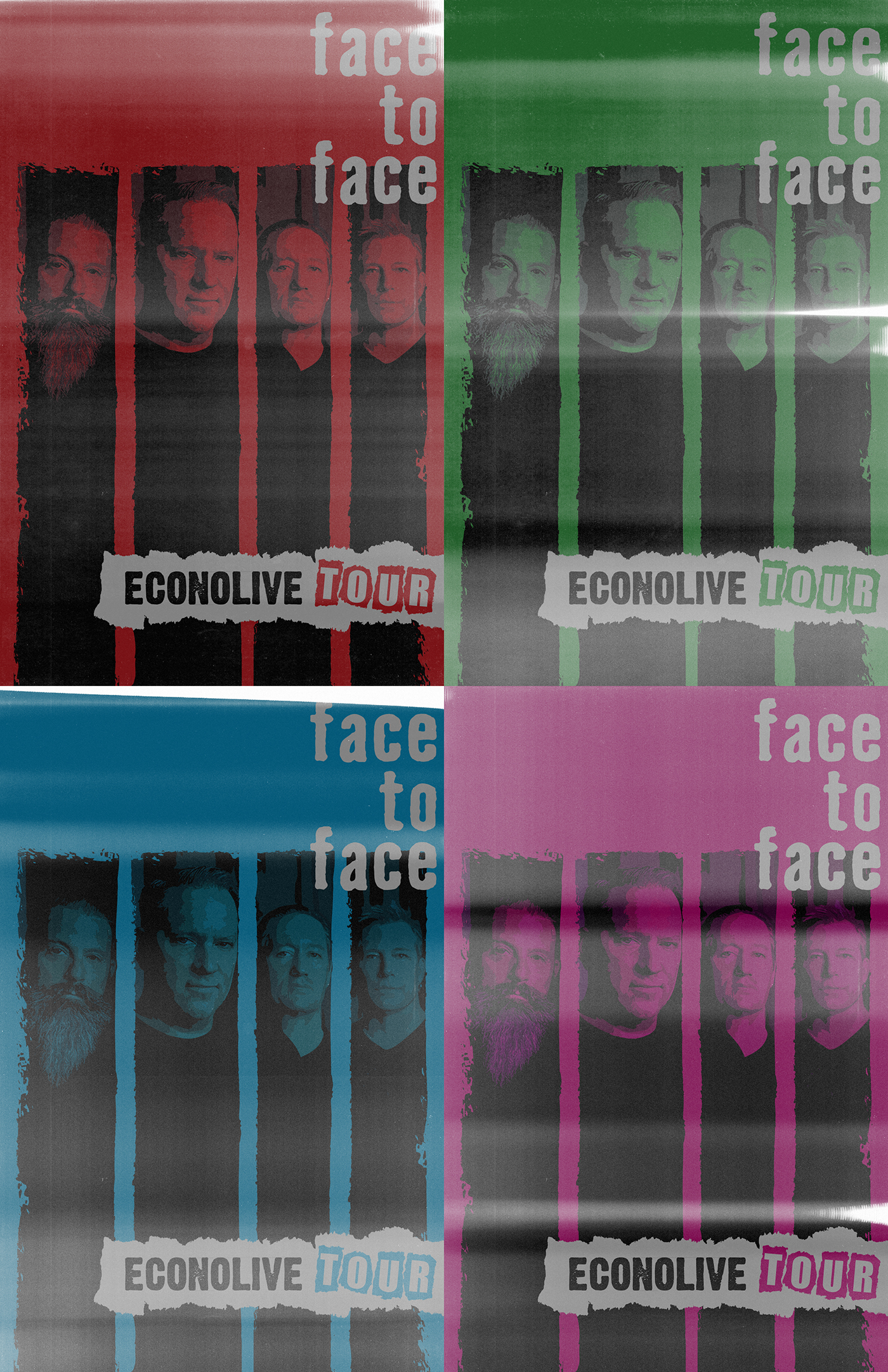 face to face Creative allies econolive tour concert poster