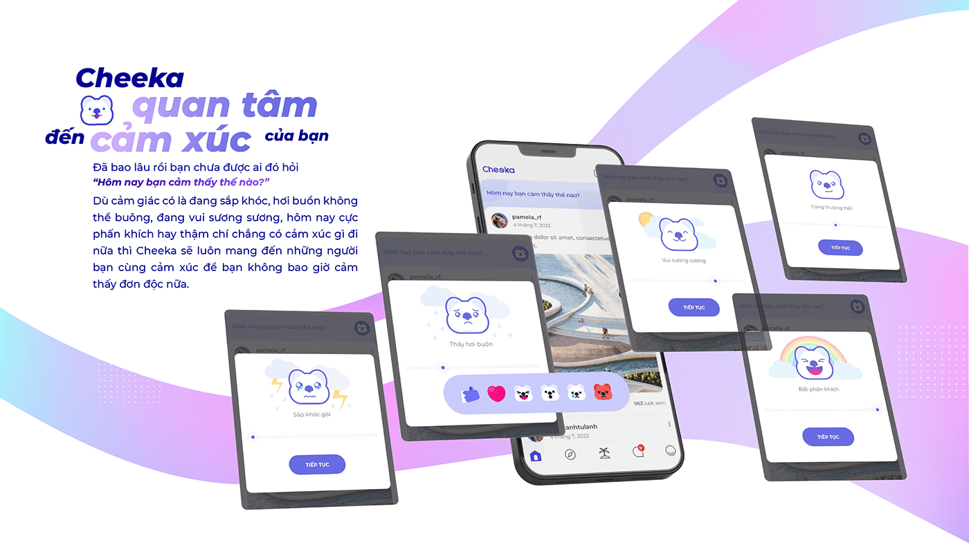 pitch deck presentation Mobile app vietnam Social app introduction conceptual direction creative marketing  
