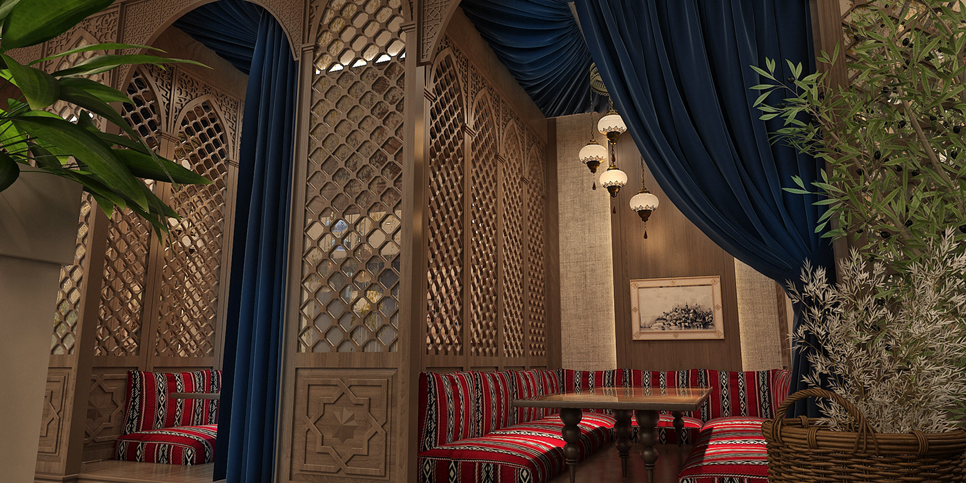 Ethnic India istanbul kebap MAJLIS ottoman pattern restaurant tiles turkish
