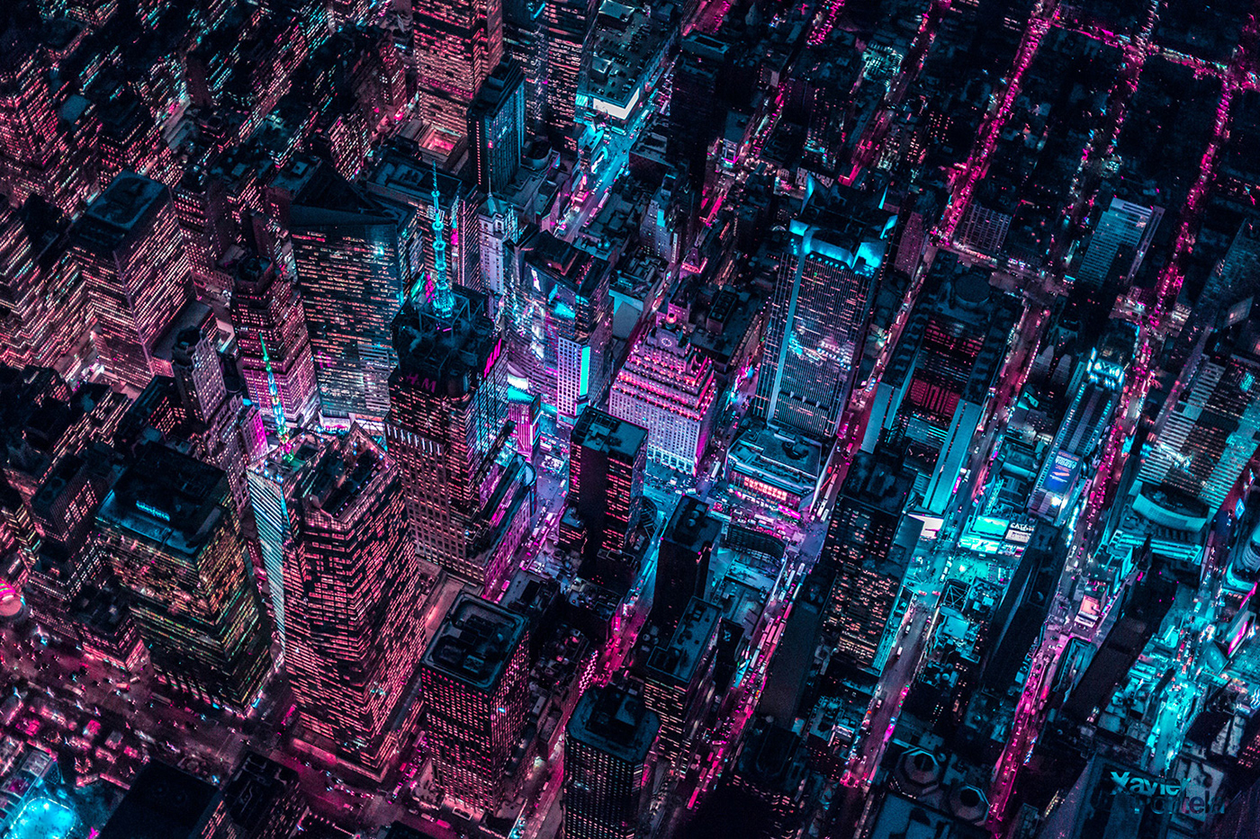 helicopter Aerial Manhattan timessquare newyork glow night Urban cityscape lights