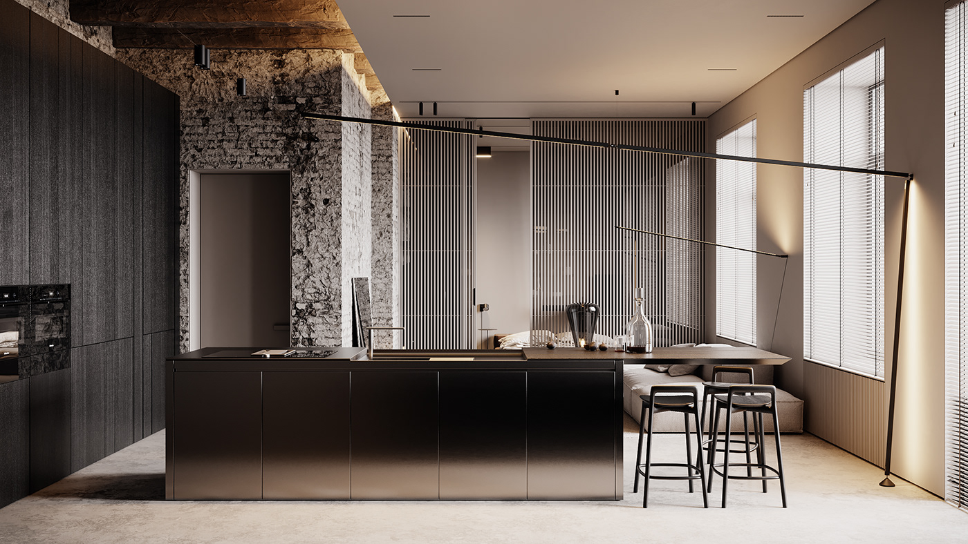4balancedesign bogdanbulgakov design Interior kitchen Kyiv living Minimalism minimalist modern