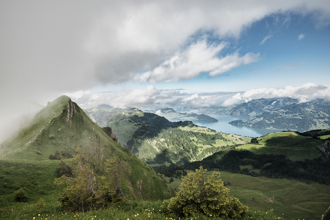 Nidwalden Switzerland moody landscape mountains Schweiz alps weather
