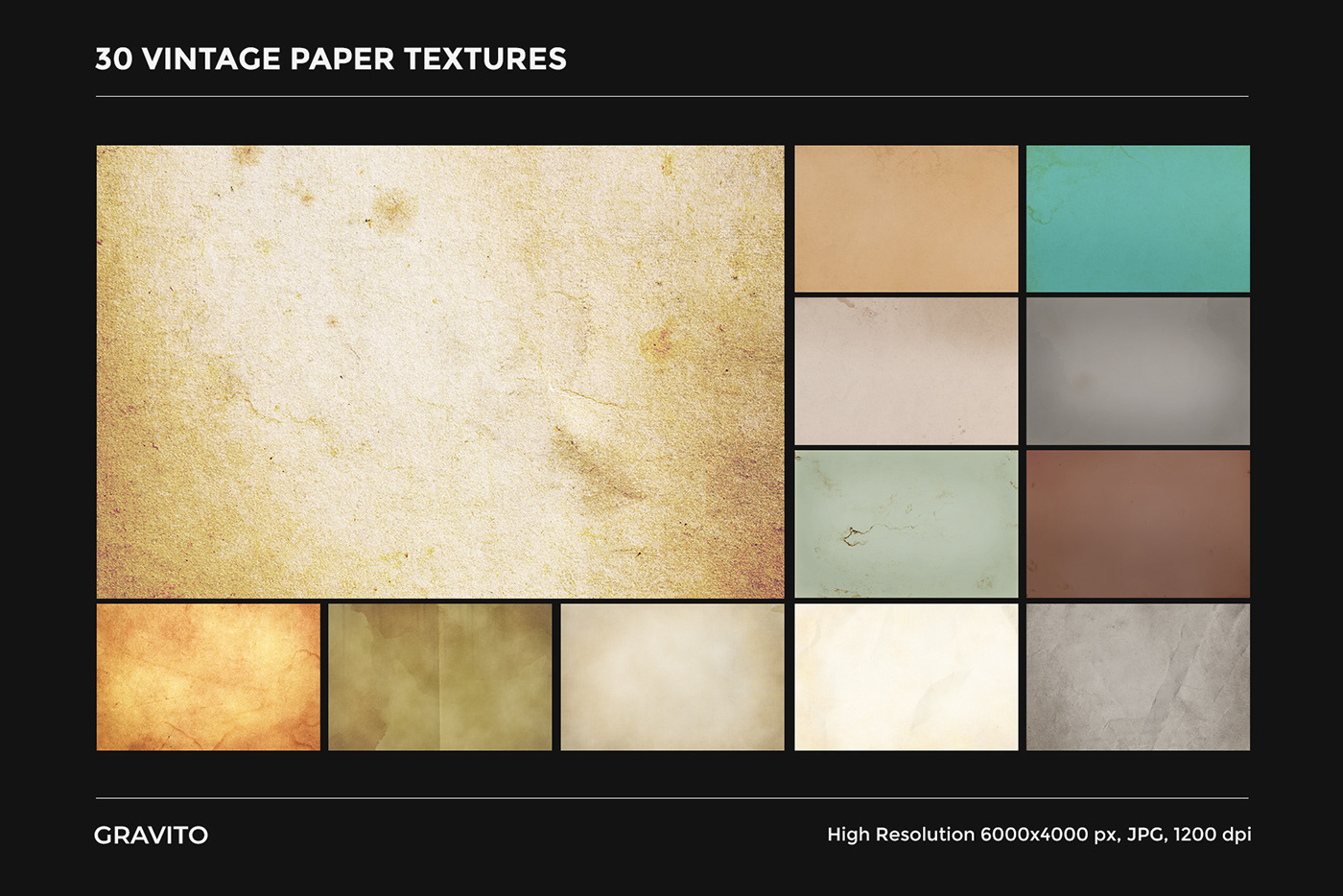 Collection digital print editorial grunge paper print texture texture pack vintage White