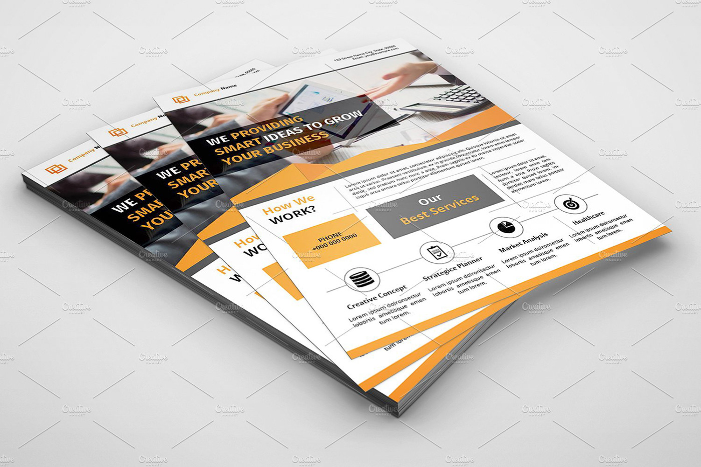 Corporate Flyer Template business flyer template corporate flyer professional flyer minimal flyer advertisement Advertising Agency business clean indesign template