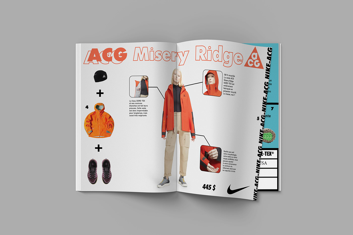 acg advret Clothing design graphisme hiking montagne Nike the north face vêtements