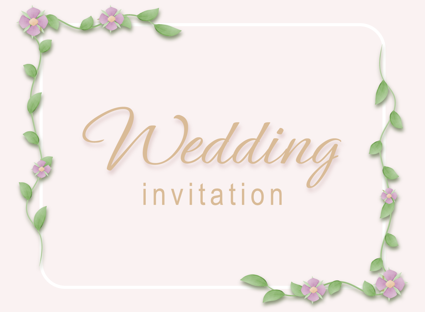 wedding Invitation floral marriage bride Love elegant watercolor painting   design