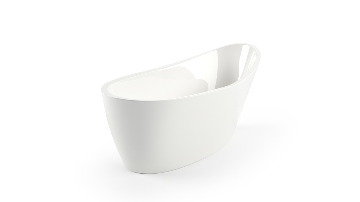 3d modeling aquatica emmanuelle bathtub cinema4d corona render  freestanding bathtub interior design 