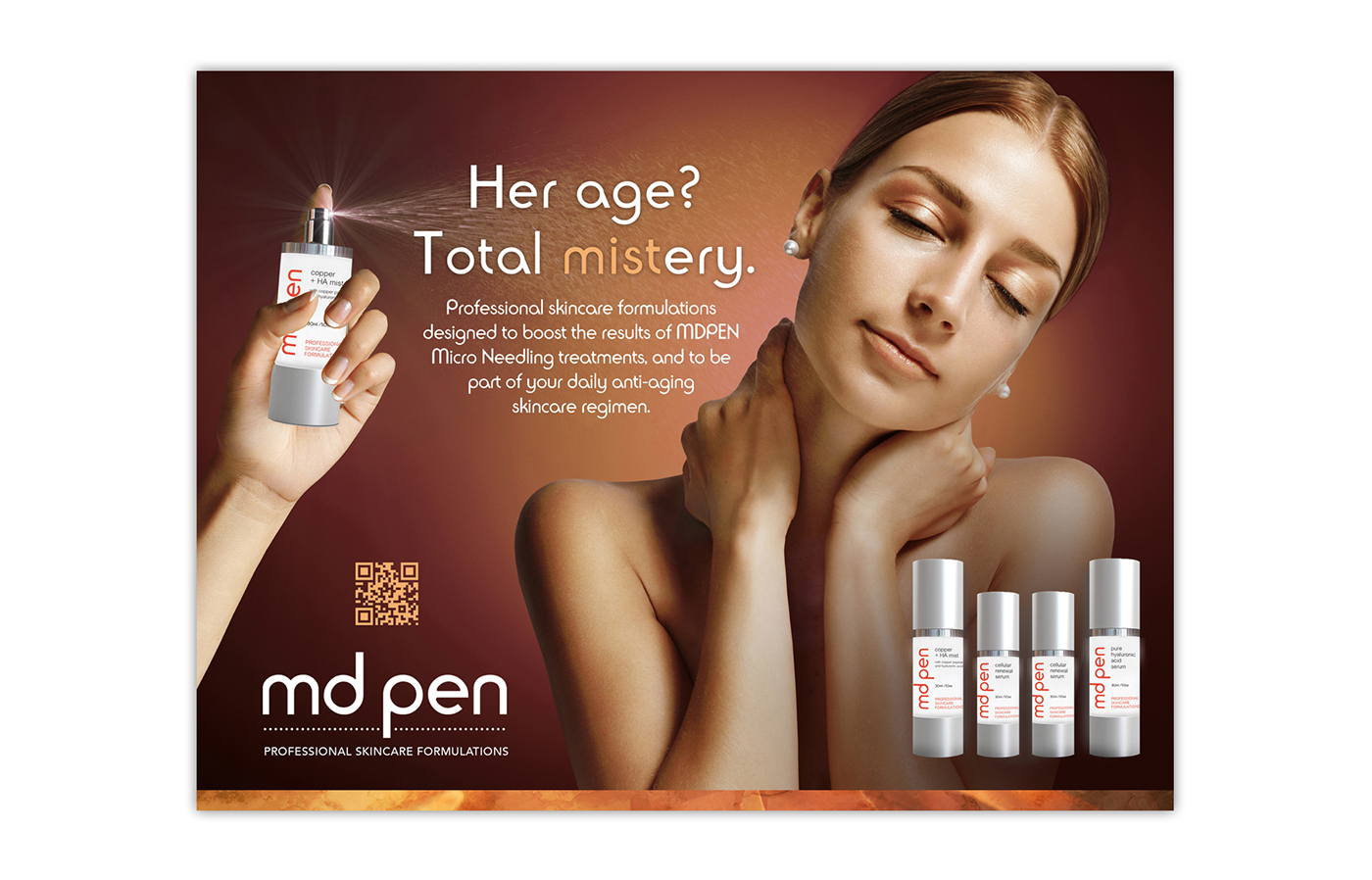 skin care Micro-needling Medical Spa aesthetic medicine Point of Purchase brochure retail promotion