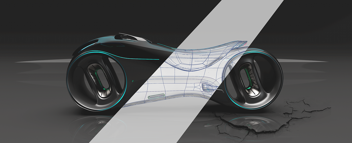 motorcycle future concept CGI design game movie vfx Bike car
