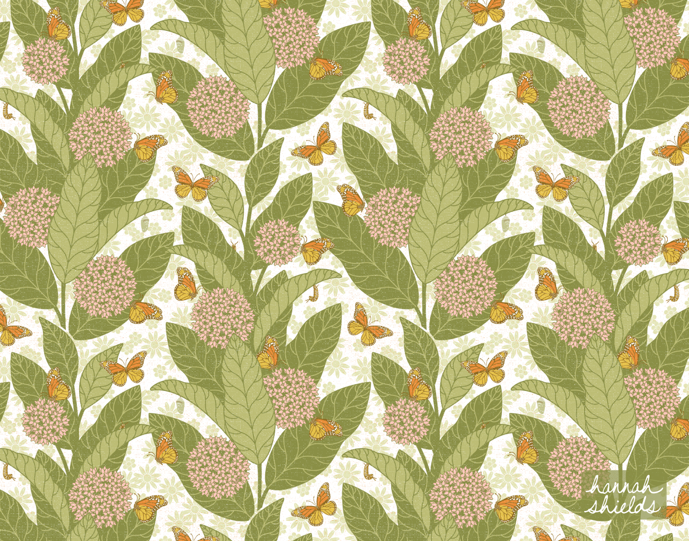 adobe illustrator butterfly floral pattern pattern design  print surface design textile vector