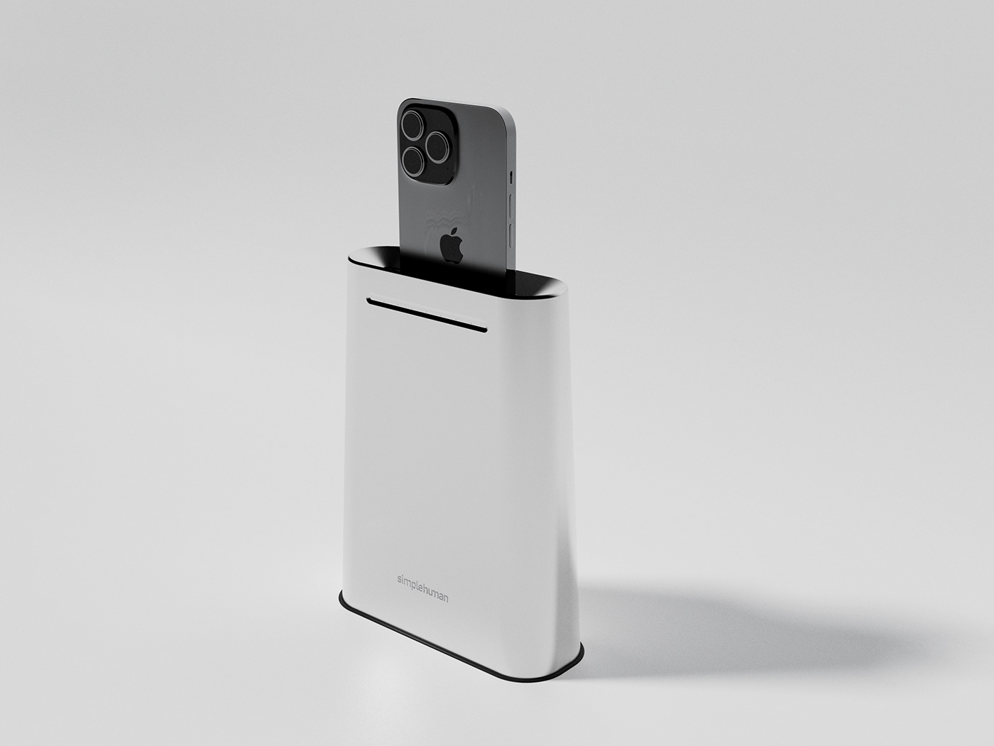 phone industrial design  inspiration rendering portoflio keyshot keyshot render 3d modeling 3D Visualization Phone Sanitizer