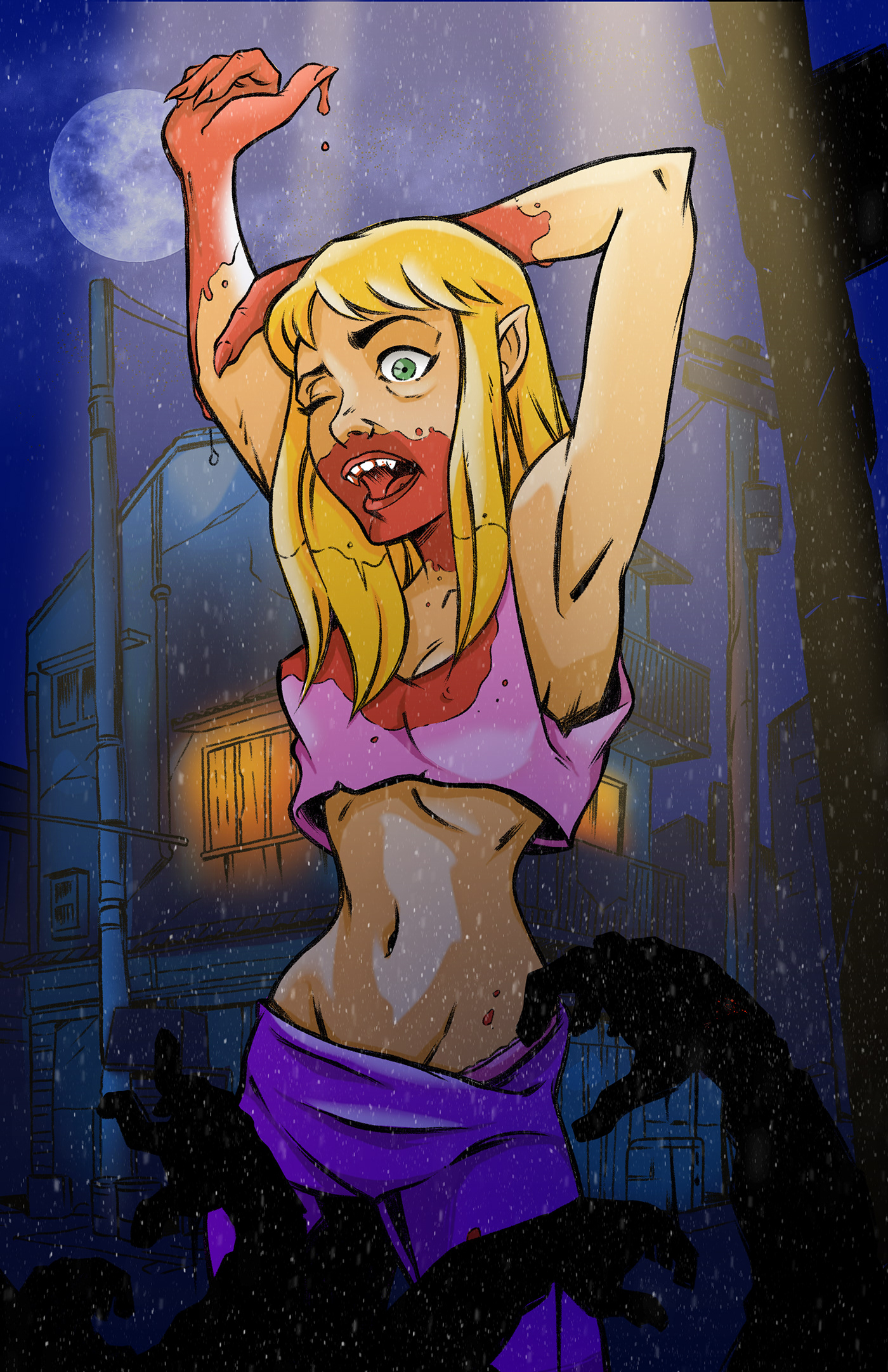 Character design  vampire ILLUSTRATION  comic blood horror monster Digital Art  Drawing  artwork