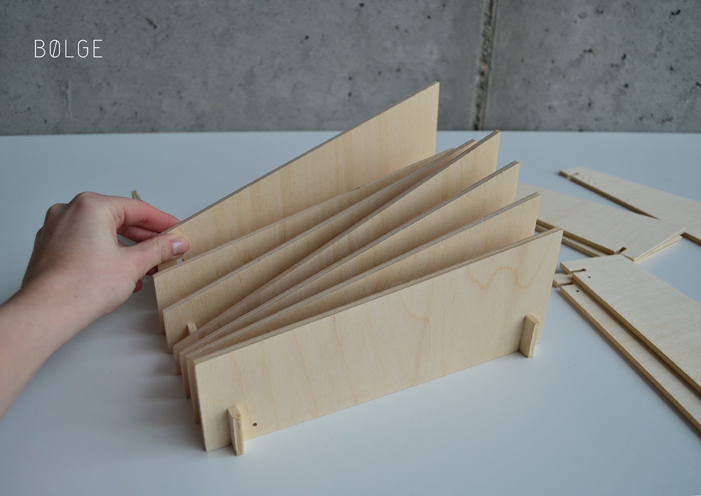 plywood wood organizer modular book document