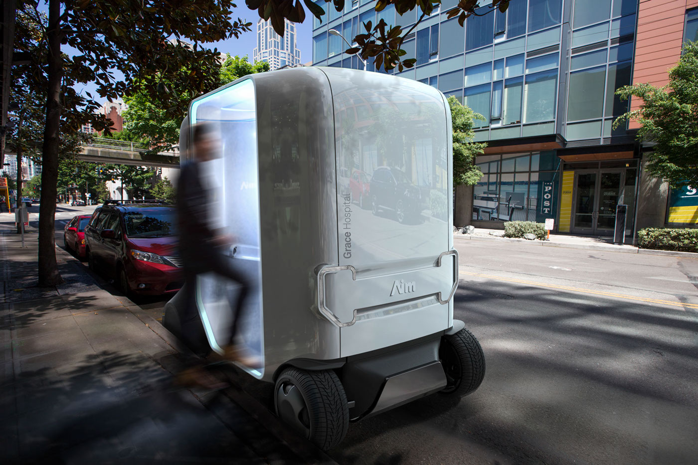 ai medical design transportation Vehicle scenario futur concept Telemedecine