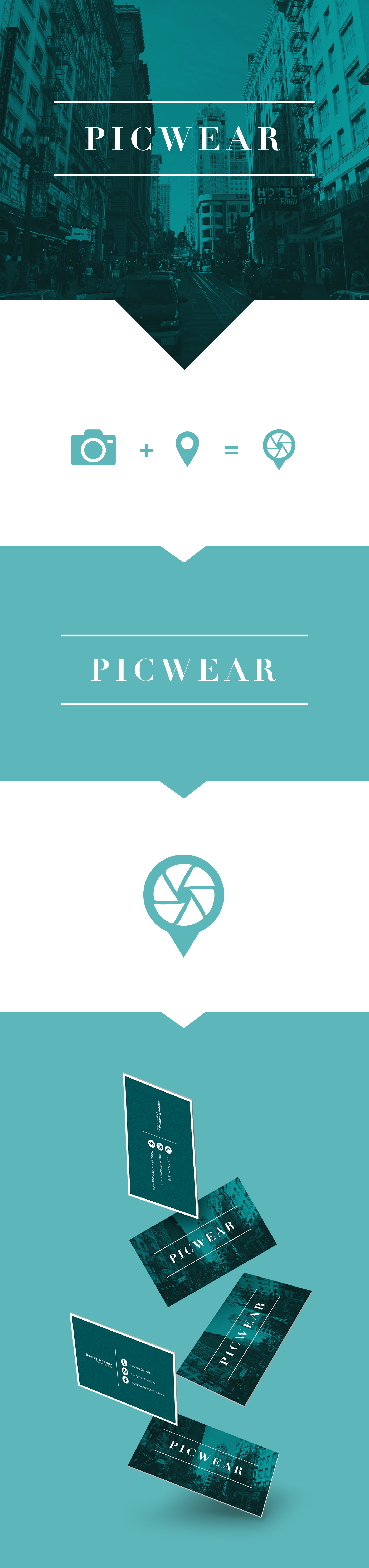 Picwear logo logodesign graphic design manual InDesign poster broshure folder logos