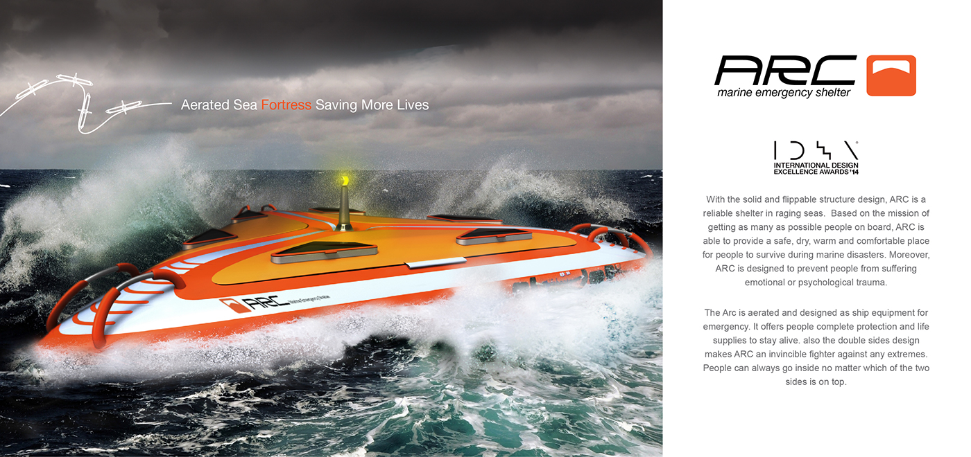 raft rescue shelter design Transport sea Ocean water safety marine disaster boat life emergency safe