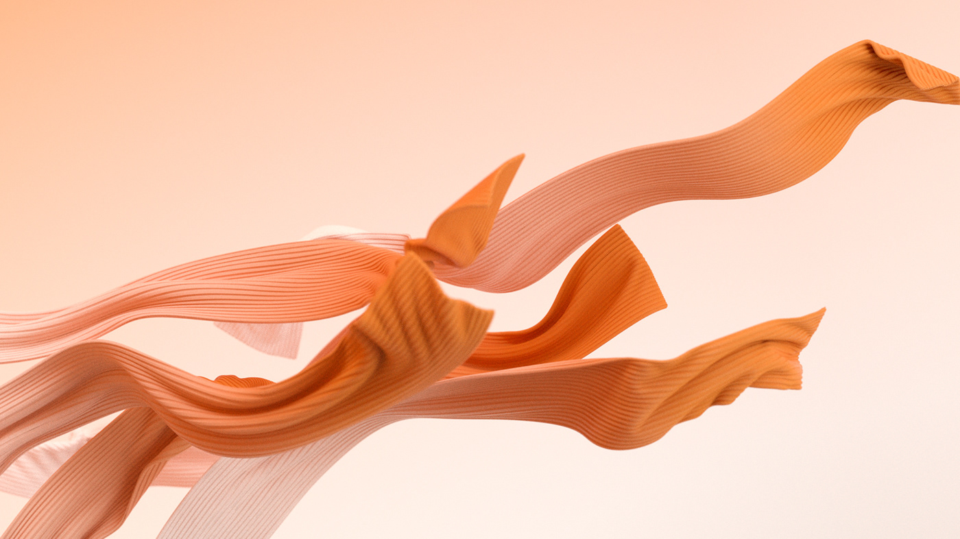 CGI clean fabric Fashion  orange scarf styleframe White