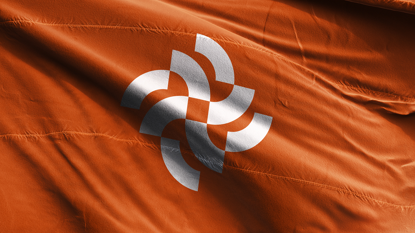 branding  Icon Animated Icon animation  orange geometry geometric logo Minimalism minimal modernism