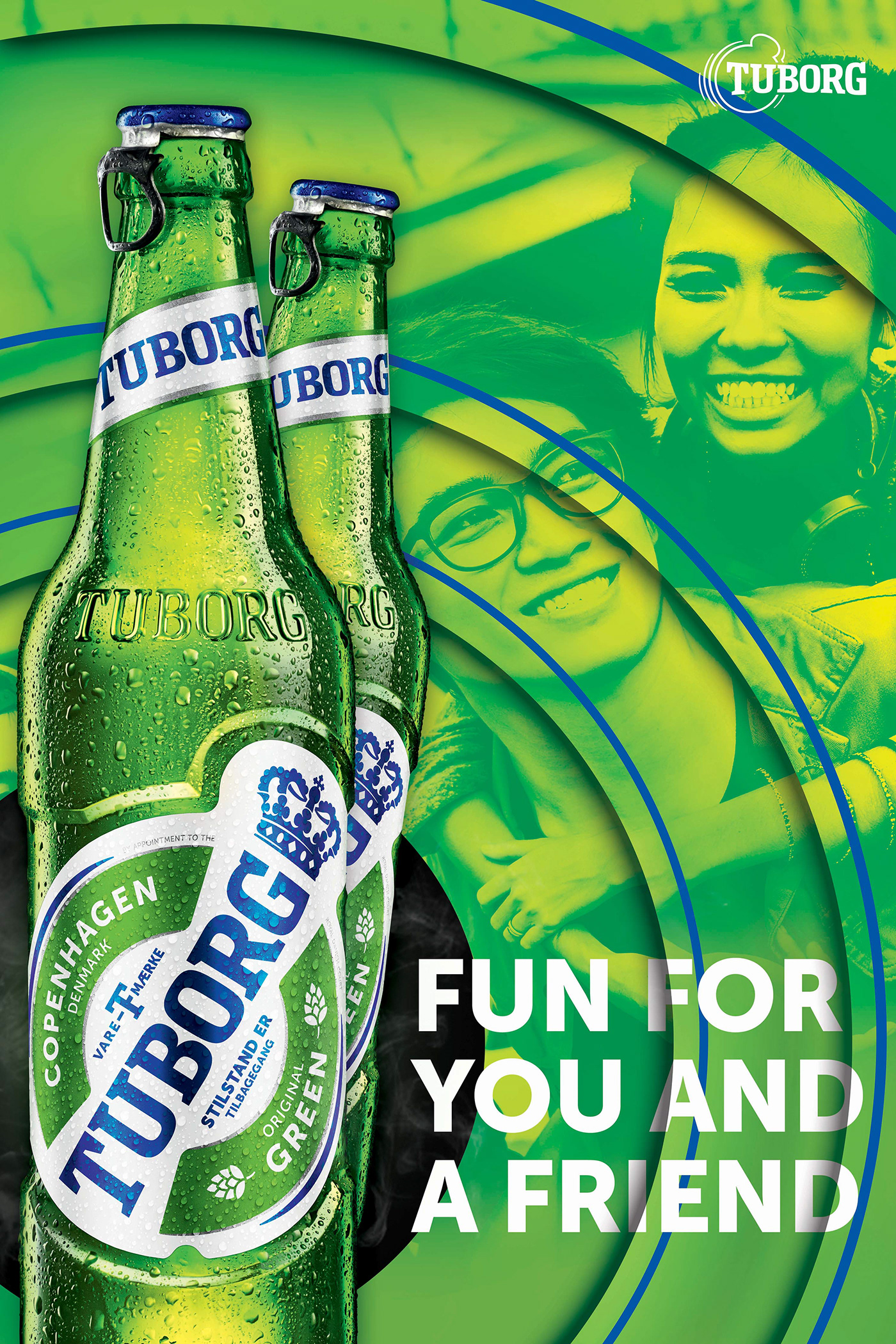Advertising  alcohol beer brand identity branding  Carlsberg design Fun myanmar Tuborg