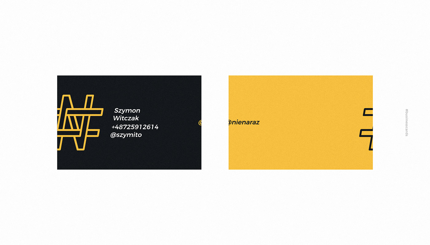 #nienaraz #serge_sergio business card identity mark people poster sergiusz grabowski Znak Graficzny лого