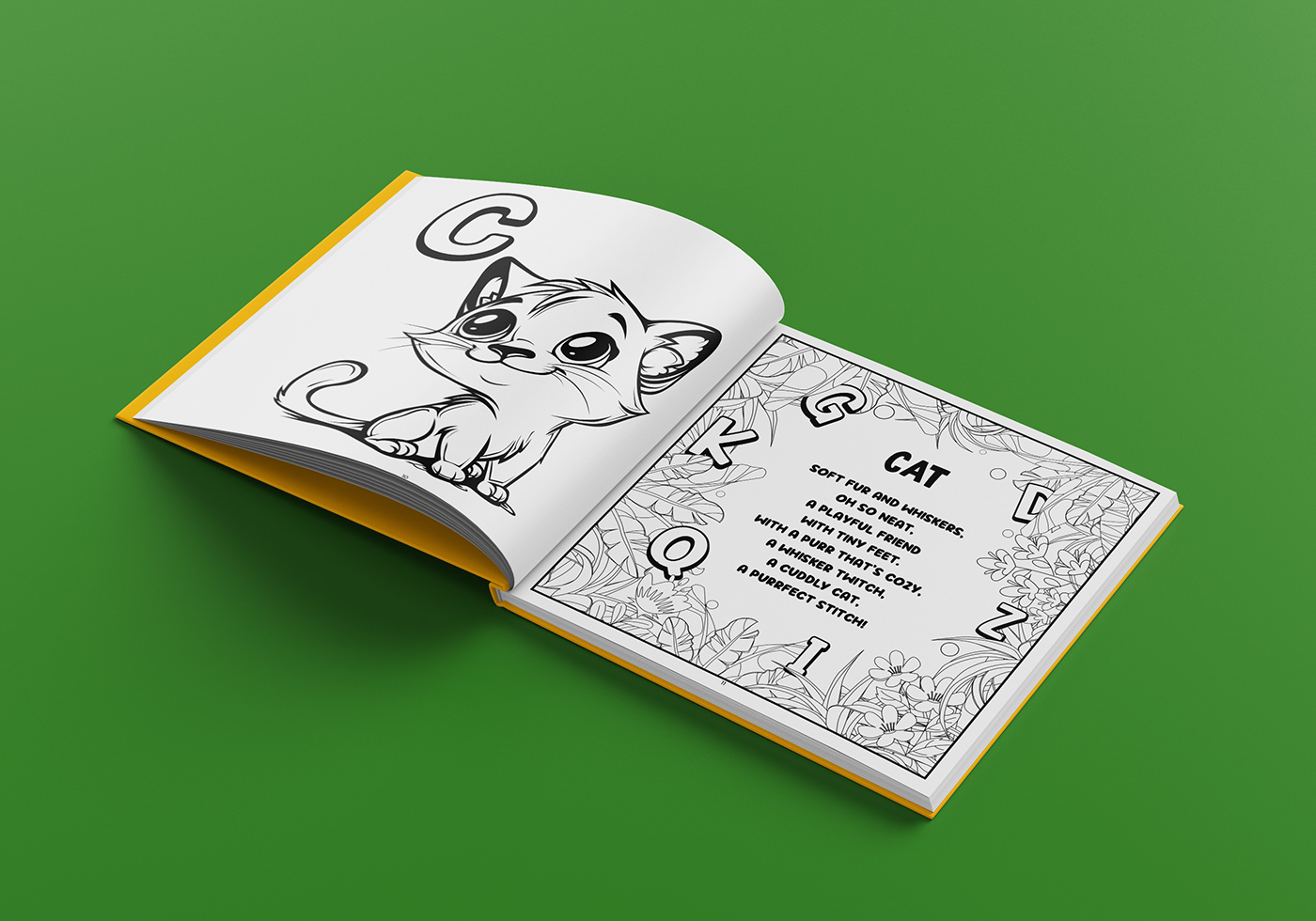 ILLUSTRATION  cover design book Layout cover kids children illustration children's book Drawing  alphabet