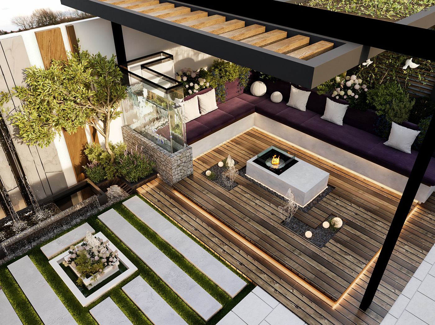 Plant Landscape exterior Render 3ds max vray architecture design