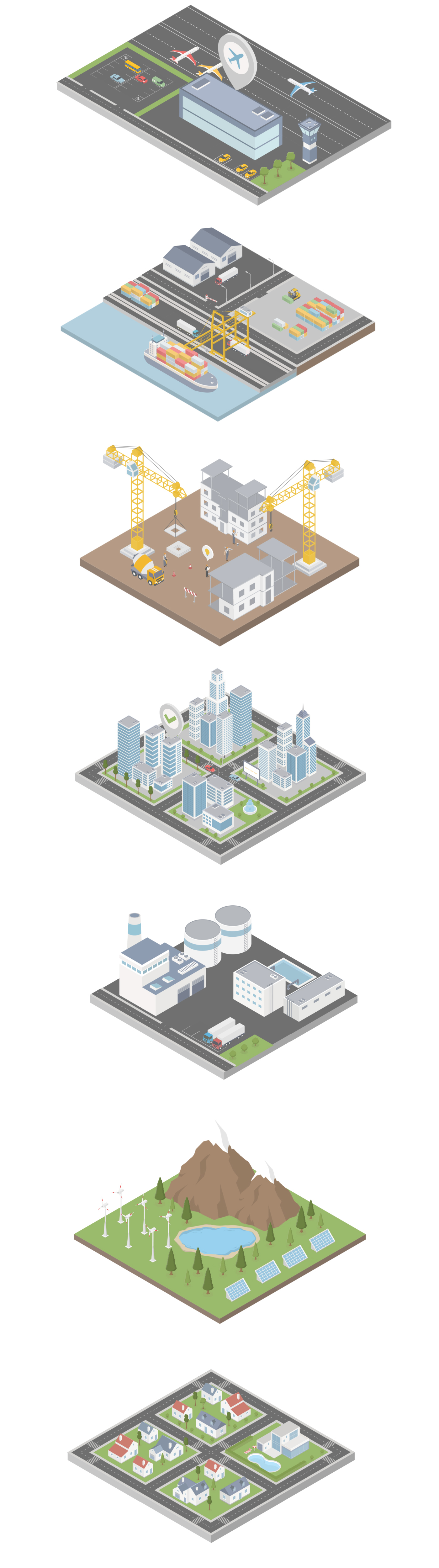 city map builder flat Isometric world videohive people explainer construction