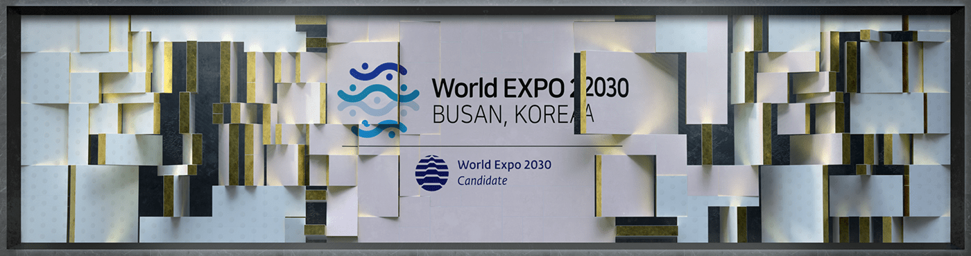 3D bts Busan expo heritage Korea motiongraphic reception vision world