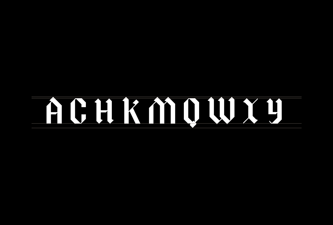 Blackletter condensed display font tipografia Typeface Yago Ferreira serif type