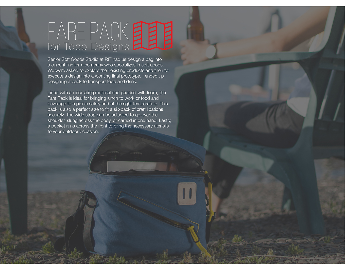 soft goods Topo Designs bag sewing insulation Pack Food  drink Duck canvas Outdoor Travel beer carrier